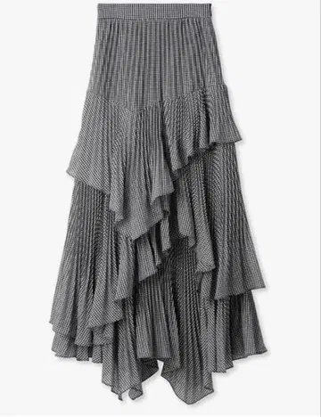스나이델 플리츠 캉캉 스커트