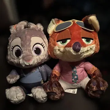 [ 새상품 택 포함 ] 주토피아2 슈퍼 라지 봉제 인형 닉 & 주디