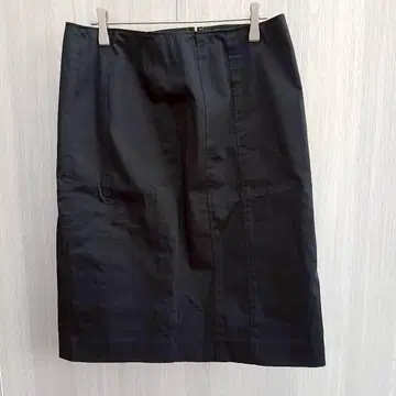 아베베 미디 스커트 타이트 스커트 무지 블랙 XL 사이즈