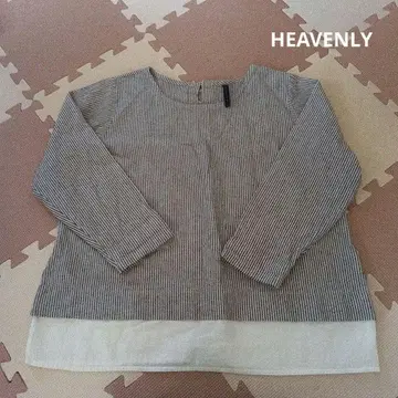 Heavenly 헤븐리 레이어드 스타일 스트라이프 상의