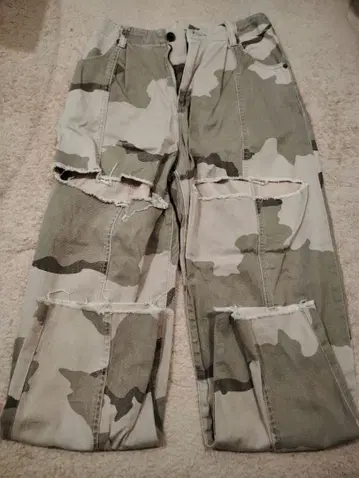 시루무린 카모 패턴 팬츠 searoomlyn