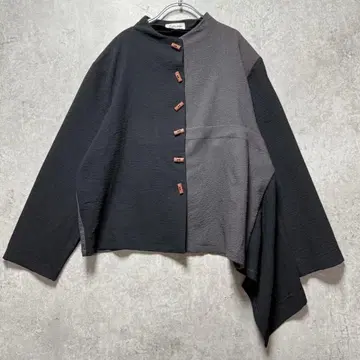 Selection 변형 가디건 구제 의류 디자인 가디건 비대칭