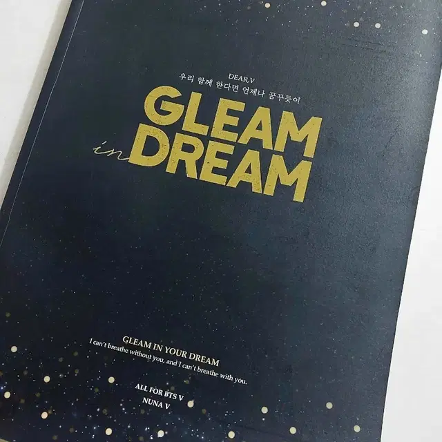 방탄소년단 V Gleam in Dream 사진집