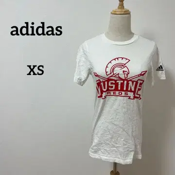 한정판 adidas THEGO-TOTEE 시리즈 화이트 T셔츠 XS