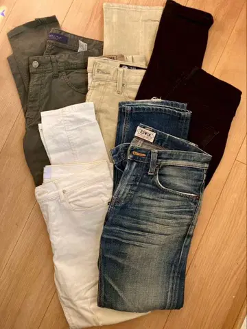 남성용 데님 5점 묶음 판매 #EDWIN #ZARAMEN