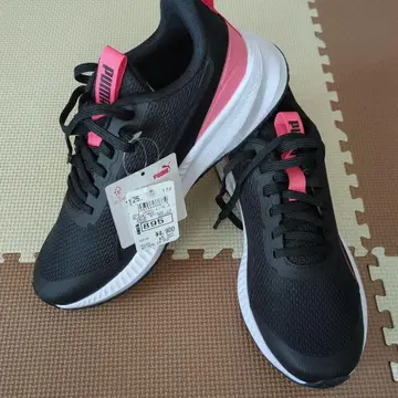 PUMA 러닝화 25cm 블랙/핑크
