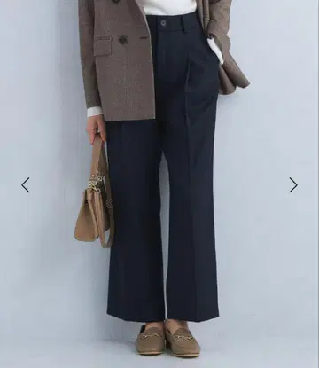 [그린 라벨 릴랙싱] 키친토 하의 색소니 와이드 팬츠 M