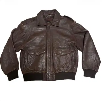 90s G-1 A-2 플라이트 자켓 천연 가죽 레더 자켓