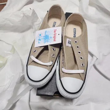 올스타 컨버스 로우컷 스니커즈 베이지