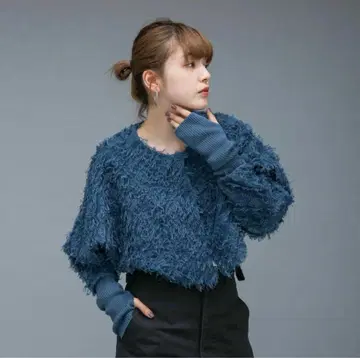 kbf 2way 프린지 가디건