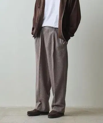 새상품급 STEVEN ALAN 사이즈 L 투턱 플리츠 트라우저