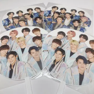 [ 새상품 미사용 ] SnowMan 집합 부채 4장 세트