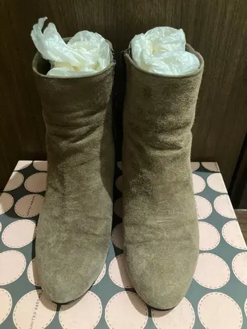 스웨이드 숏부츠 36 하프