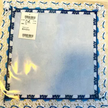ANA 오리지널 긴자와 레이스 for ANA 타월 손수건 아쿠아 블루