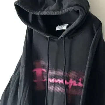 챔피온 로고 맨투맨 후드티 L 블랙 블랙 구제 의류