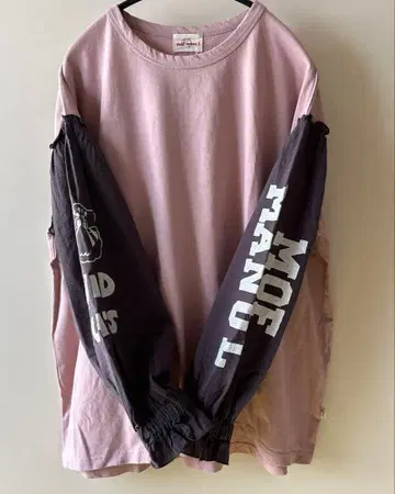 drug store's 모후마누루 소매 로고 소매 프릴 티셔츠