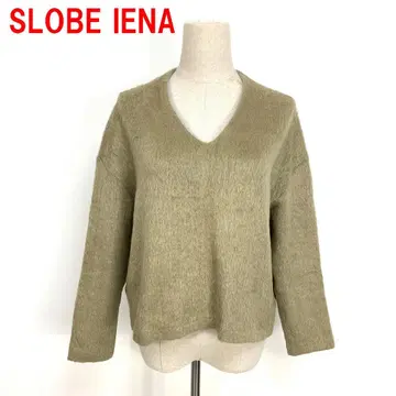 A7294 슬로브 이에나 니트 상의 샤기 V넥 베이지 F