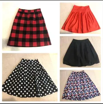5벌 세트 쿠미쿄쿠 로리즈팜 여성용 스커트 벌룬 묶음 판매