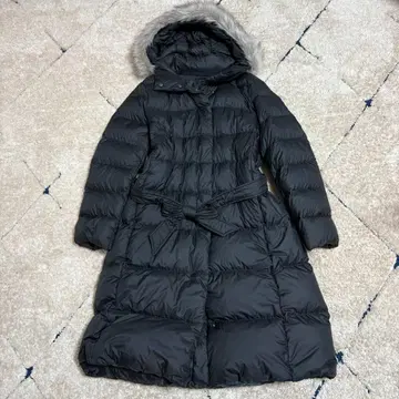 새상품급* 유니클로 라이트웨이트 다운 후디드 코트 XL 블랙 퍼