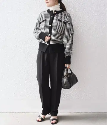 가격 인하 한 번만 착용 SHIPS 트위드 골드 버튼 가디건