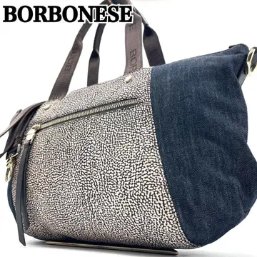 [컨디션 최상 레어 컬러] BORBONESE 2WAY 숄더백 핸드