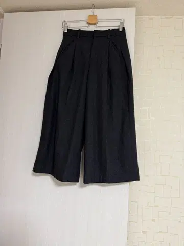 울 블렌드 가우초 팬츠 61 DARK GRAY