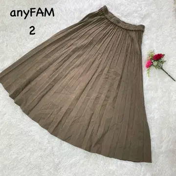 애니팜 [ M ] 플리츠 스커트 캐주얼 체형 커버 허리밴딩