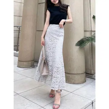 anuans * 레이스 머메이드 스커트