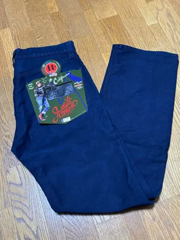 [레어 새상품급] 미스터 프리덤 인디고 염색 정글 크로스 팬츠 W31