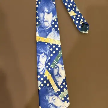 비틀즈 실크 넥타이