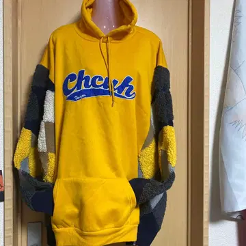 후드티 아가일 니트 리메이크 빅 사이즈