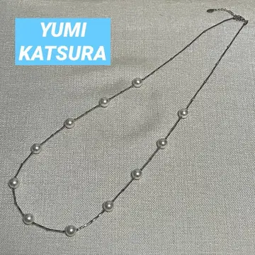 YUMI KATSURA 쉘 펄 스킵 스테이션 목걸이