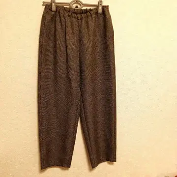 미즈이로 인드 체크 무늬 팬츠