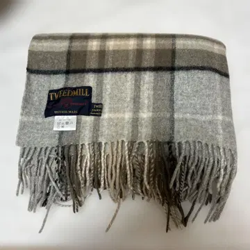 TWEEDMILL 울 체크 무늬 머플러