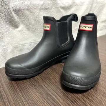 HUNTER 블랙 레인부츠 24cm
