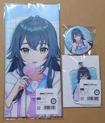 학마스 DMM 스크래치 천 포스터 아크릴 키링 캔뱃지 츠키무라 테마리