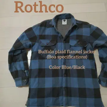 로스코 버팔로 체크 보아 플란넬 셔츠 사이즈 S