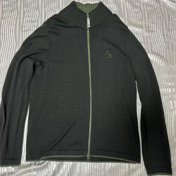 ARMANI JEANS 집업 드라이버 니트 이탈리아제