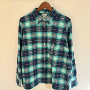 L.L.Bean 체크 무늬 플란넬 셔츠 L