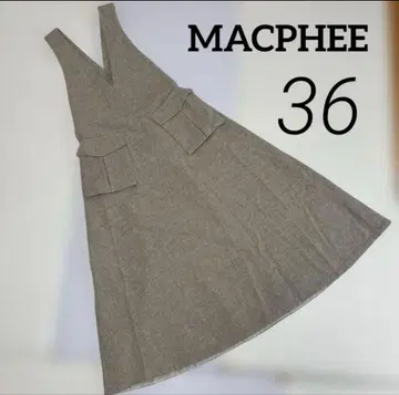 MACPHEE 프렌치 울 테디드 오버롤 스커트 원피스