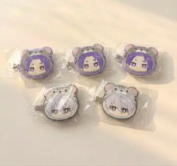 블루 록 나기 세이시로 미카게 레오 애니멀 헤어핀 세트