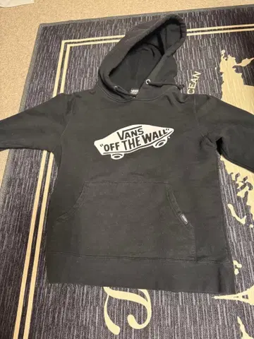 VANS 오프 더 월 블랙 후드티 S