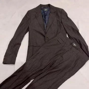 새상품급 A.P.C. 체크 무늬 캐주얼 수트 XS