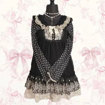 y2k axes femme 원피스 레이스 프릴 다크 코어 고딕