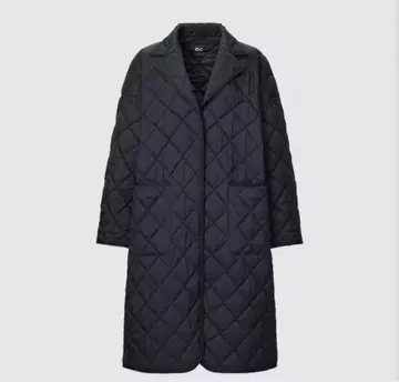 UNIQLO : C 퍼프 테크 오버 사이즈 퀼트 코트 (블랙)