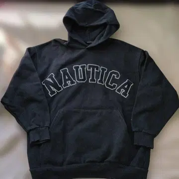 NAUTICA 네이비 후드 부착 후드티 M