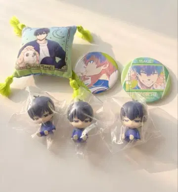 블루 록 이사기 요이치 쿠션 키 캔 배지 잠자는 대 세트