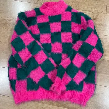 CANDY STRIPPER 체크 무늬 스웨터