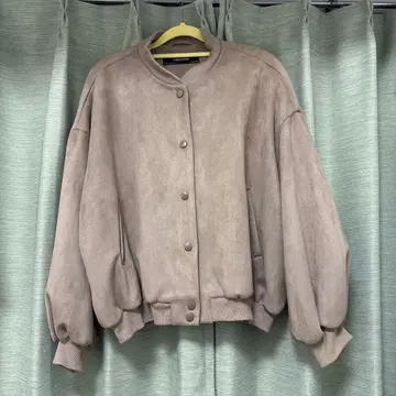 ZARA BASIC 자라 베이지 봄버 자켓