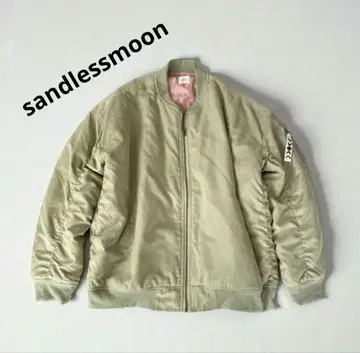 새상품급 sandlessmoon 충전솜 MA1 봄버 자켓 자수 F 완판템